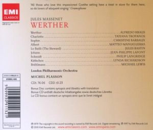 Michel Plasson, London Philharmonic Orchestra - Massenet: Werther (3CD box)