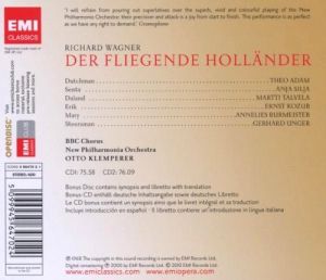 Otto Klemperer, New Philharmonia Orchestra & BBC Chorus - Wagner: Der Fliegende Hollander (The Flying Dutchman) (3CD)