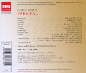 Reginald Goodall, Welsh National Opera Orchestra - Wagner: Parsifal (5CD) [ CD ]