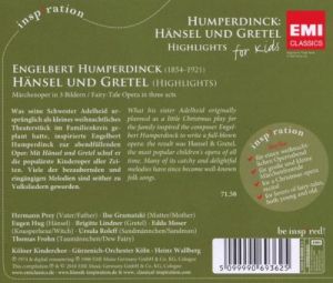 Humperdinck, E. - Hansel Und Gretel [Highlights For Kids] [ CD ]