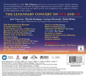 Carreras, Domingo, Pavarotti - The 3 Tenors in Concert 1994 (20 Anniversary Edition) (CD with DVD)
