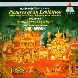 London Philharmonic Orchestra, Kurt Masur - Mussorgsky: Pictures At The Exhibition & Sergei Prokofiev: Symphonie No.1 (CD)
