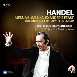 Nikolaus Harnoncourt - Handel: Great Oratorios (Messiah, Saul, Alexander’s Feast, Belshazzar, Ode on St Cecilia’s Day) (9CD box)