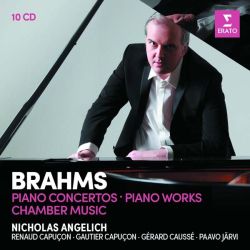 Nicholas Angelich - Brahms: Piano Concertos, Piano Works, Violin Sonatas, Piano Trios, Piano Quartets (10CD box)