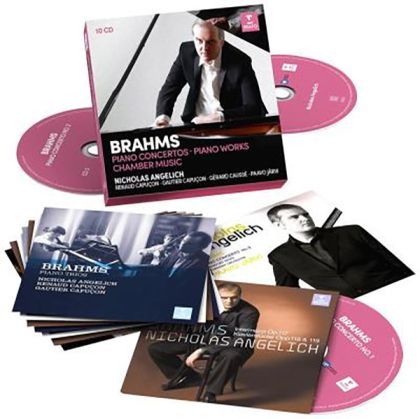 Nicholas Angelich - Brahms: Piano Concertos, Piano Works, Violin Sonatas, Piano Trios, Piano Quartets (10CD box)