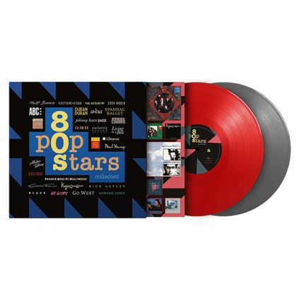 80s Pop Stars Collected - Various Artists (Limited Edition, Red & Silver Coloured) (2 x Vinyl)