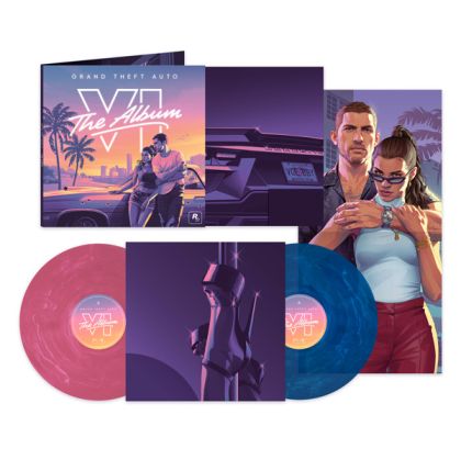 Grand Theft Auto VI: The Album - Various Artists (Limited Edition, Marble Pink & Blue) (2 x Vinyl)