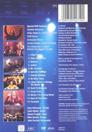 Ozzy Osbourne - Live At Budokan (DVD-Video)