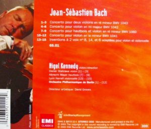 Nigel Kennedy - Bach: Concerto For Violin & Two Violins [ CD ]