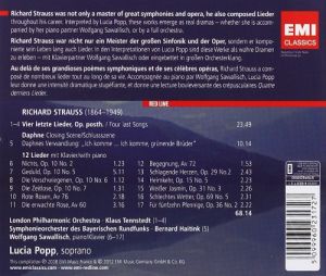 Strauss, Richard - Four Last Songs, Daphne, 12 Lieder [ CD ]