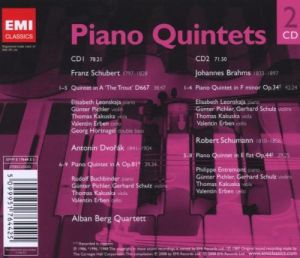 Alban Berg Quartett - Piano Quintets: Schubert, Dvorak, Brahms, Schumann (2CD) [ CD ]
