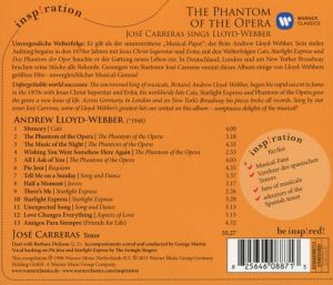 Jose Carreras - Phantom Of The Opera [ CD ]
