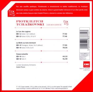 Andre Previn, London Sympnony Orchestra - Tchaikovsky: Ballets - Casse Noisette, Le Lac Des Cygnes, La Belle Au Bois Dormant (6CD box)