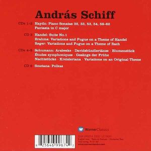 Andras Schiff - Solo Piano Music: Haydn, Schumann, Handel, Brahms, Reger, Smetana (6CD)