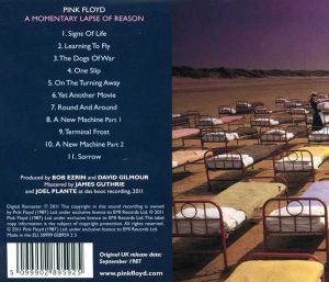 Pink Floyd - A Momentary Lapse Of Reason (2011 Remaster) [ CD ]