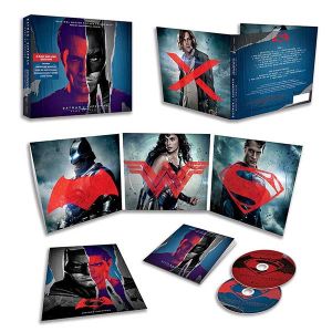 Batman v Superman: Dawn Of Justice - Soundtrack (Music by Hans Zimmer and Junkie XL) (Deluxe Edition -2CD with mini Poster) [ CD ]
