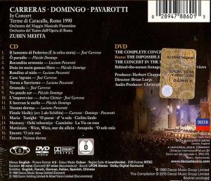 Pavarotti, Domingo, Carreras - The Original Three Tenors In Concert Rome 1990 (25 th. Anniversary) (CD with DVD) [ CD ]