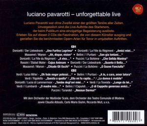 Luciano Pavarotti - Unforgettable Pavarotti Live (2CD) [ CD ]