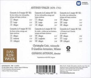 Giovanni Antonini & Il Giardino Armonico - Vivaldi: Double And Triple Concertos [ CD ]