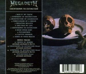 Megadeth - Countdown To Extinction (Remastered + 4 bonus tracks) [ CD ]