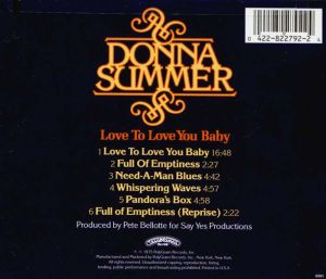 Donna Summer - Love To Love You Baby [ CD ]