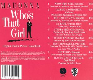 Madonna - Who's That Girl (Original Motion Picture Soundtrack) [ CD ]