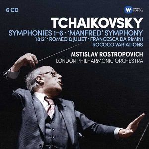 Mstislav Rostropovich, London Philharmonic Orchestra - Tchaikovsky: Symphonies No.1-6, 'Manfred' Symphony, Overtures, Rococo Variations (6CD box) [ CD ]