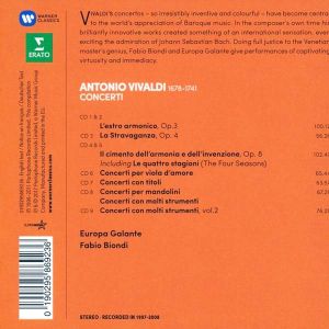 Europa Galante, Fabio Biondi - Vivaldi: Concertos - L'Estro Armonico, La Stravaganza, … Per Viola D'Amore, …Per Mandolini (9CD box)