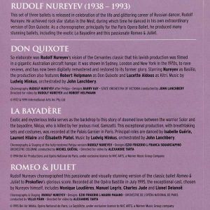 Rudolf Nureyev - Nureyev as Dancer 'Don Quixote' & as Choreographer 'La Bayadere' & 'Romeo & Juliet' (3 x DVD-Video) [ DVD ]