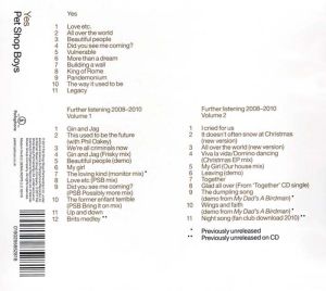 Pet Shop Boys - Yes: Further Listening 2008-2010 (3CD)