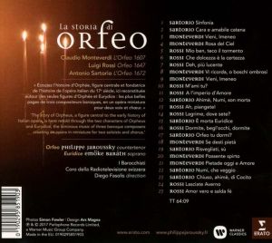 Philippe Jaroussky - La Storia Di Orfeo [ CD ]