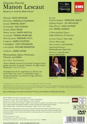 James Levine, Metropolitan Opera - Puccini: Manon Lescaut (DVD-Video)