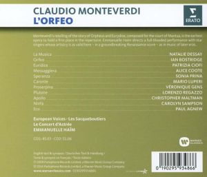 Monteverdi, C. - L'Orfeo (2CD) [ CD ]