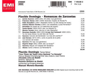 Placido Domingo - Romanzas De Zarzuelas (Limited Edition) [ CD ]