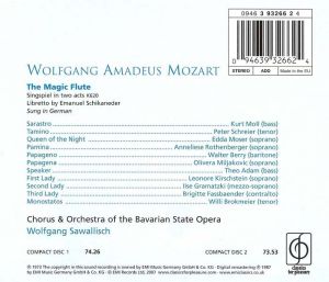 Wolfgang Sawallisch - Mozart: The Magic Flute (Sung In German) (2CD) [ CD ]