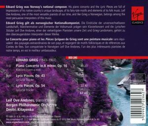 Leif Ove Andsnes - Grieg: Piano Concerto & Lyric Pieces Op.43 & Op.54 [ CD ]