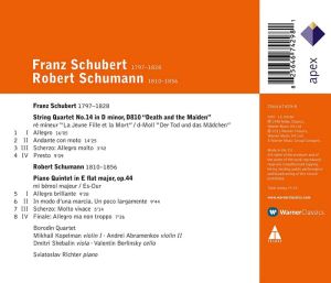 Schubert, F. & Schumann, R. - String Quartet No.14 'Death And The Maiden', Piano Quintet [ CD ]