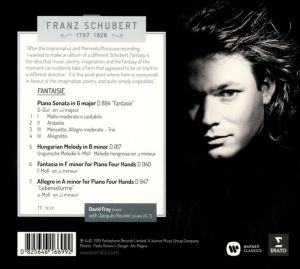 David Fray - Schubert: Fantaisies [ CD ]