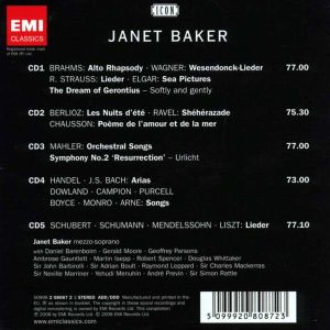 Janet Baker - Icon: The Beloved Mezzo (5CD box)