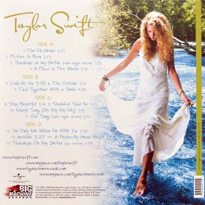 грамофонна плоча на Taylor Swift - Taylor Swift back cover