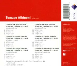 Albinoni, T. - Concertos Op.10, No.7-12 [ CD ]