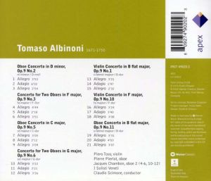 Albinoni, T. - Six Oboe & Violin Concertos [ CD ]