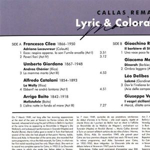 Maria Callas - Operatic Arias (Lyric & Coloratura) (Vinyl)
