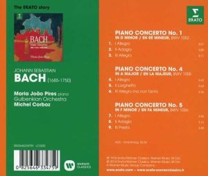 Maria Joao Pires - Bach: Piano Concertos BWV 1052, 1055, 1056 [ CD ]