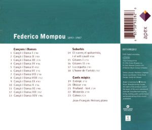 Mompou, F. - Cançons i danses, Suburbis, Cants mágics [ CD ]