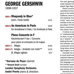 Andre Previn - Gershwin: Rhapsody In Blue, Concerto In F, An American In Paris (2 x Vinyl) [ LP ]