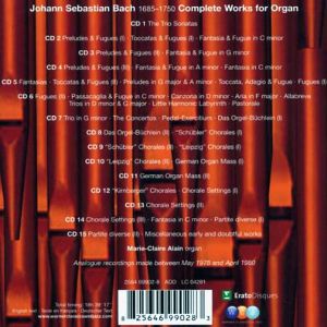 Bach, J. S. - Complete Organ Works (1980’s Analog Recordings) (15CD Box) [ CD ]