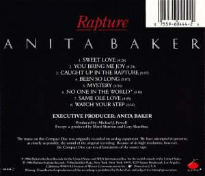 Anita Baker - Rapture [ CD ]