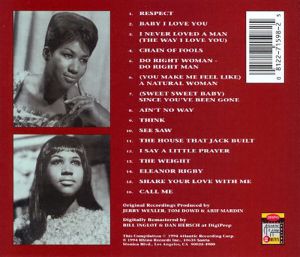 Aretha Franklin - The Very Best Of Aretha Franklin Vol.1 (The 60's) [ CD ]