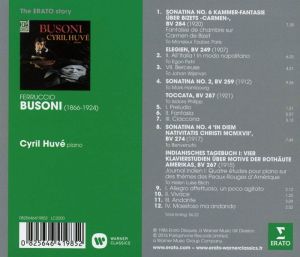 Cyril Huve - Busoni: Piano Works - Sonatinas, Elegies, Indian Diary [ CD ]